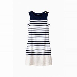 Tommy Hilfiger Navy and White Striped Dress